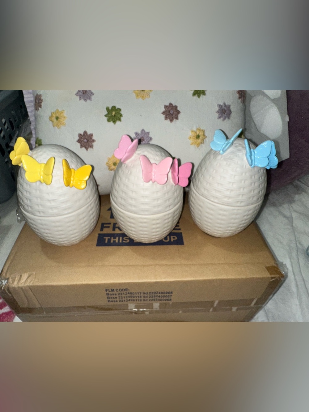HOMEWORX 3 Lidded Jars Scented Candles Set